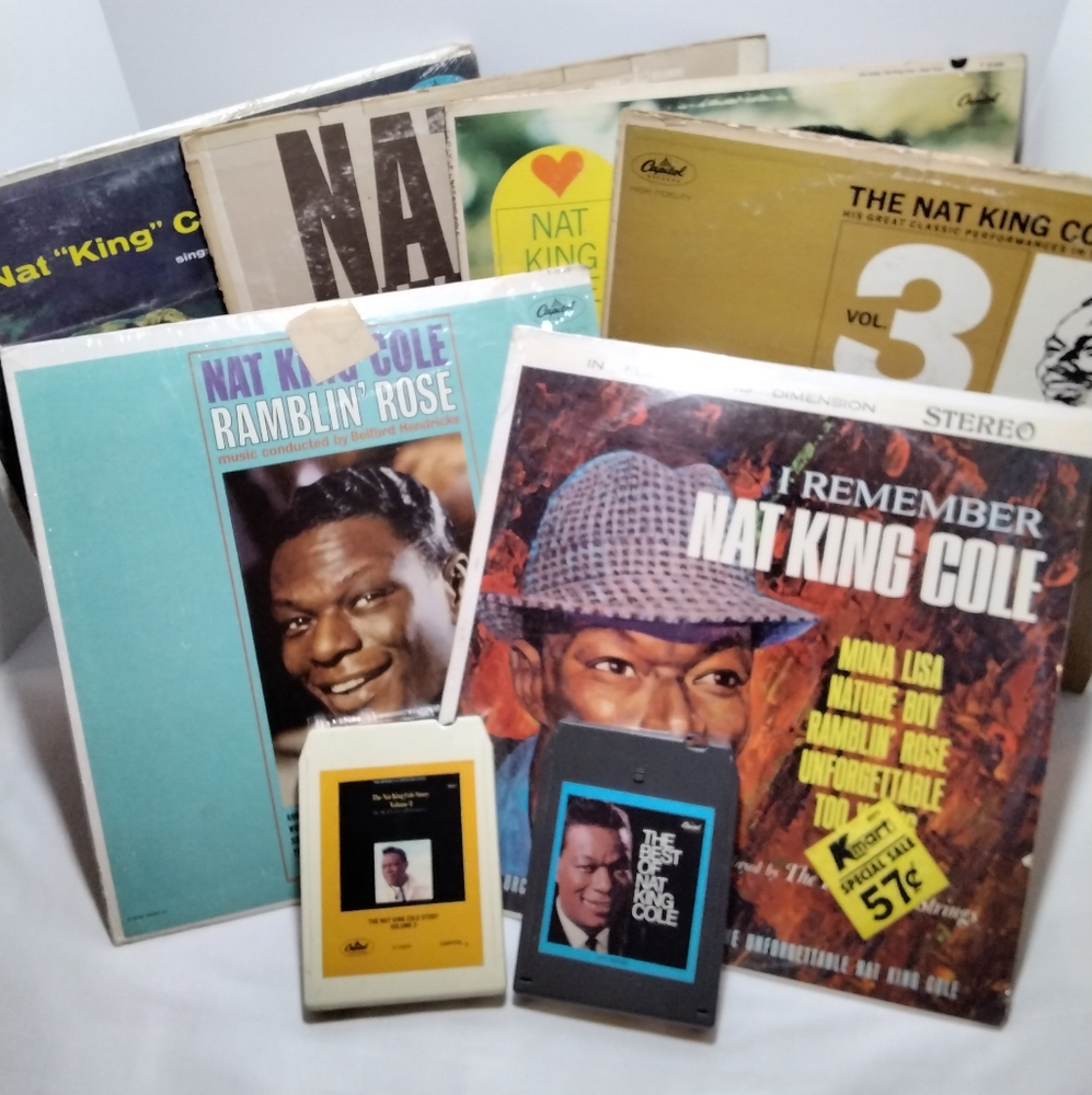 A collection of Nat King Cole Albums